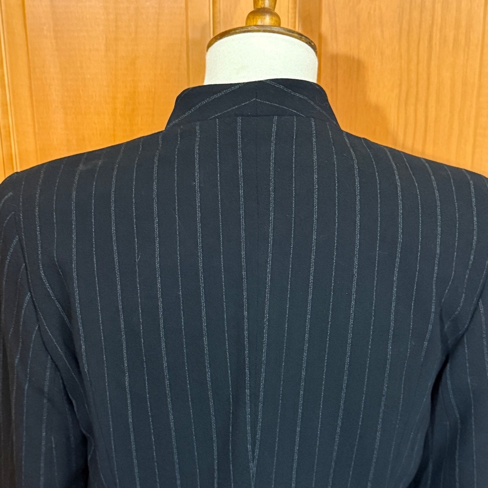 Jil Sander Black Pinstripe Single-Button Jacket - Picture 5 of 13